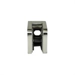 Lavi Square Stainless Steel Flat Post Mount Glass Clip