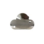 316 Satin Stainless Adjustable Post Mount Top Bracket, For 1-1/2