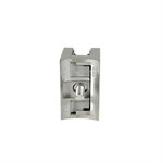 Lavi Square Stainless Steel Round Post Mount Glass Clip