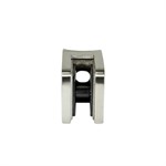 Lavi Square Stainless Steel Round Post Mount Glass Clip for 1.5