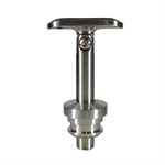 316 Satin Stainless Adjustable Post Mount Top Bracket, For 1-1/2
