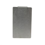 Brushed Stainless Steel End Cap, 2.50