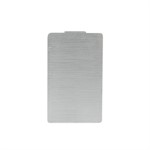 Brushed Aluminum End Cap, 2.50