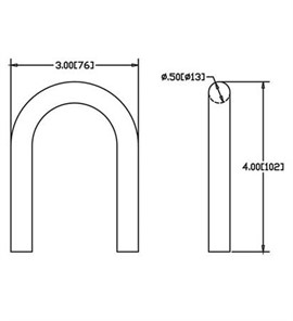 Stainless Steel U-Bend with 3