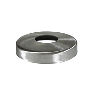 Brushed Stainless Steel Snap-On Cover Flange for 1-1/4