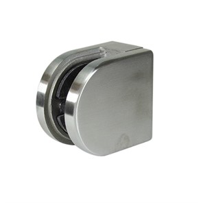 Lavi Rounded Stainless Steel Blade Post Mount Glass Clip for 1/2