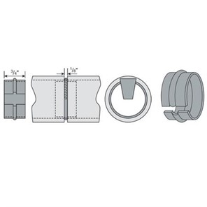Aluminum Wedge-Lock<span>™</span> Welding Connector without Wedge, 1.50