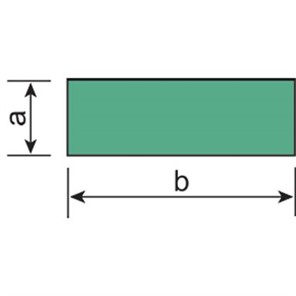 Aluminum Extruded Rectangular Bar, 1/8