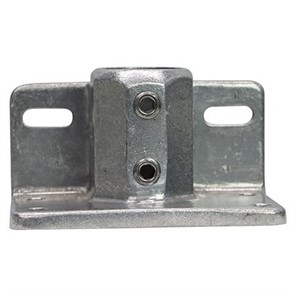 Kee Lite Cast Aluminum Flange for 1-1/2 Inch Pipe, Kickplate Type, Slip-On