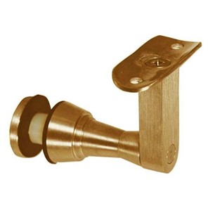 Brass Glass Mount Handrail Bracket with 2-1/8