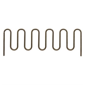 11 Loop Mill Steel Wave Bike Rack, Embed Mount