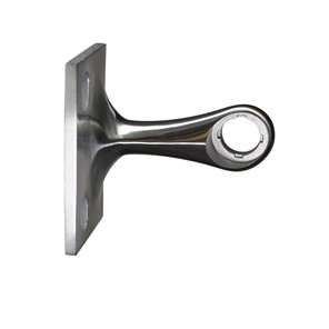 Brushed Stainless Steel One Point Spider with 100mm Center to Center Fin, 180<span>°</span>