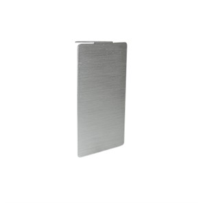 Brushed Aluminum End Cap, 2.50