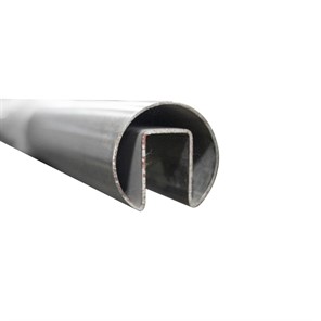 Brushed Stainless Steel  Slotted Top Rail, 1.90