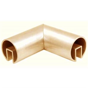 Brushed Brass Horizontal Miter Corner for 2