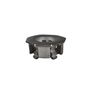 Brushed Stainless Steel Insert with 17mm Round Hole