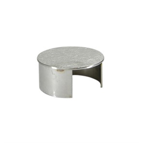 Brushed Stainless Steel, Type 304, Drive-On End Cap for 2