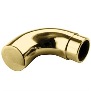 Lavi Polished Brass Wall Return with End Cap, 2