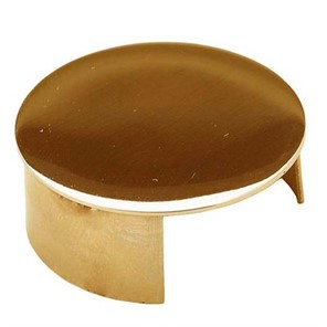 Brushed Brass Drive-On End Cap for 1.50