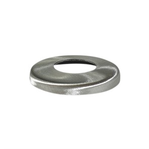 Brushed Stainless Steel Snap-On Cover Flange for 1.50