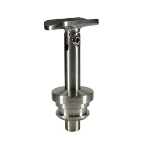 316 Satin Stainless Adjustable Post Mount Top Bracket, For 1-1/4