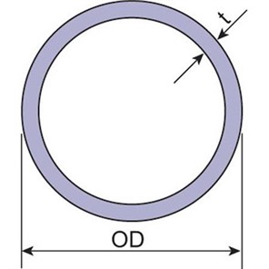 Brushed Stainless Steel, Type 304, Pipe, 1.50