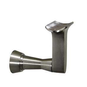 316 Satin Stainless Post Mount Handrail Bracket, 2-1/2