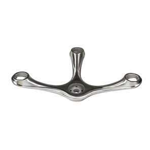 Brushed Stainless Steel Three Point Spider with 200mm Center to Center
