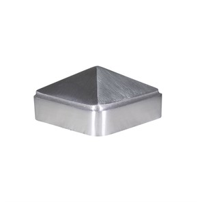 Brushed Cast Aluminum Post Cap for 3