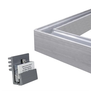 PanelGrip® 90 Degree Corner Glass Shoe Mechanism Kit, Glass 0.642 - 0.726 In