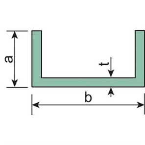 Aluminum Sharp Corner Channel, 1