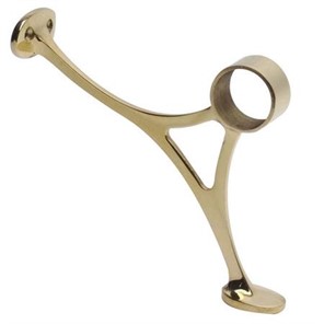 Combination, Footrail Bracket, Brass, 2.00