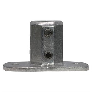 Kee Lite Cast Aluminum Standard Railing Flange for 1-1/2 Inch Pipe, Slip-On