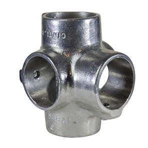 Aluminum Slip-On Side Outlet Cross for 1.50