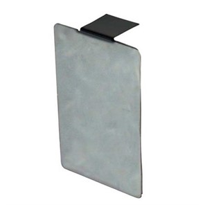 Cladding End Cap, Aluminum, Cladding Tape or Silicone, Satin, Clear Anod