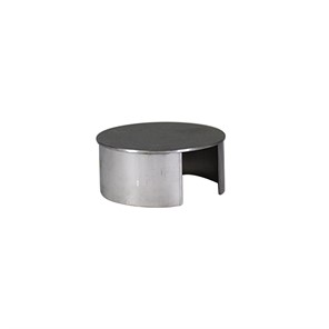 Brushed Stainless Steel, Type 304, Drive-On End Cap for 3