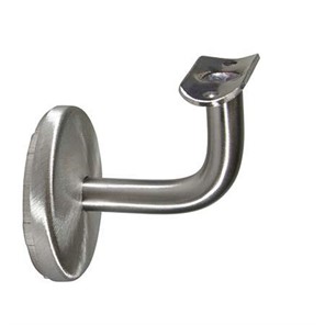 304 Satin Stainless Assembled Wall Mount Handrail Bar Bracket, 3-1/4