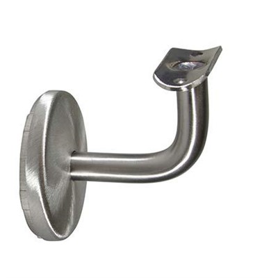 304 Satin Stainless Assembled Wall Mount Handrail Bar Bracket, 3-1/4